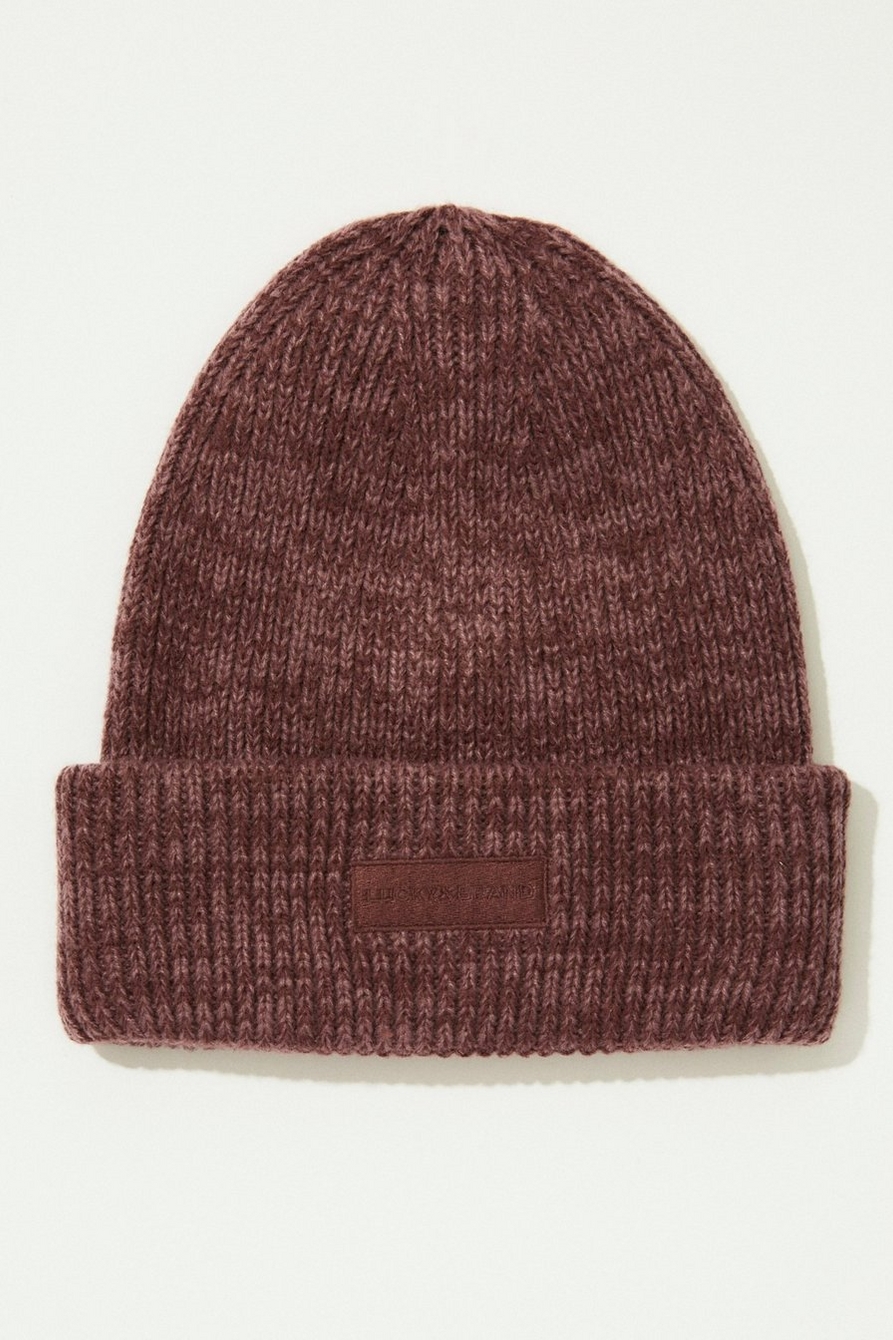 SOLID KNIT BEANIE HAT, image 1