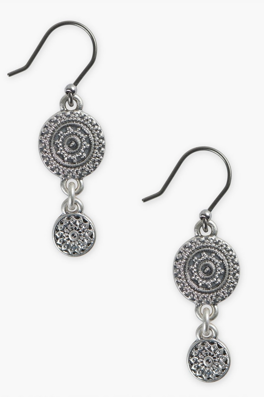 ETCHED DROP EARRINGS, image 1