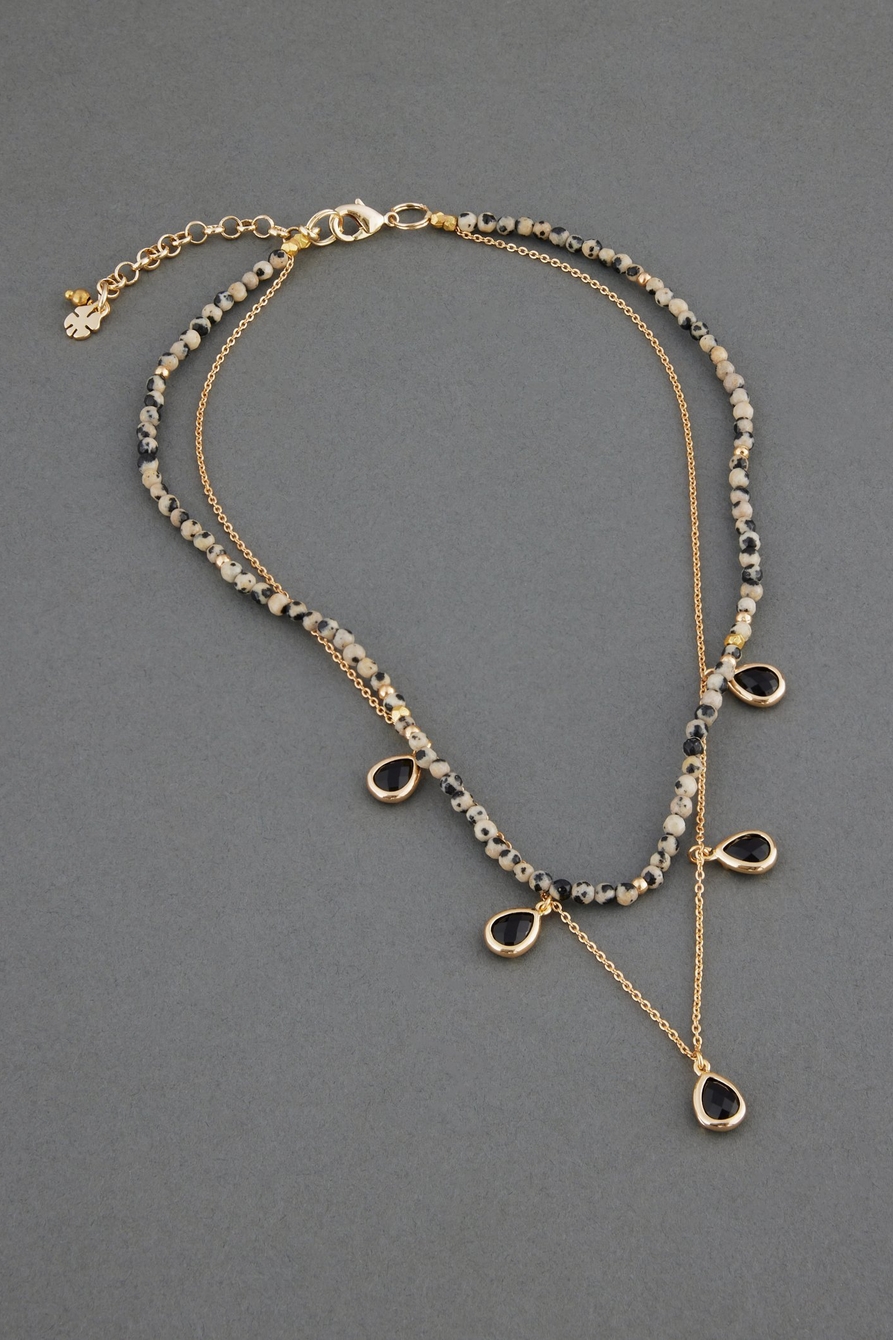 STONE CHARM LAYER NECKLACE, image 2