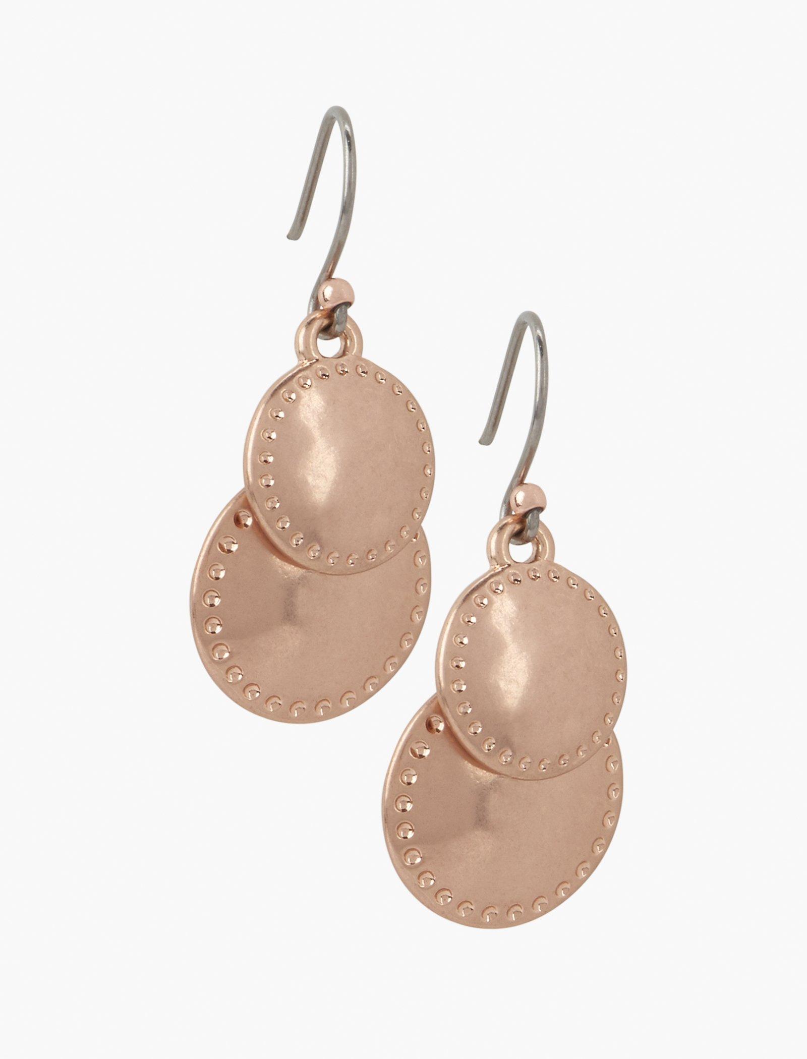 Lucky Brand Womens Double Layer Earrings