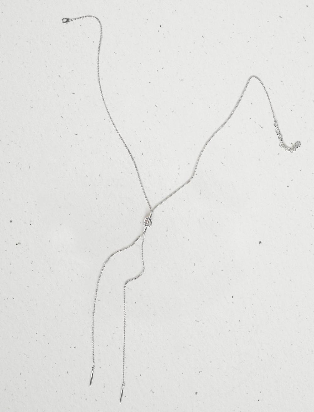 KNOTTED Y NECKLACE, image 1
