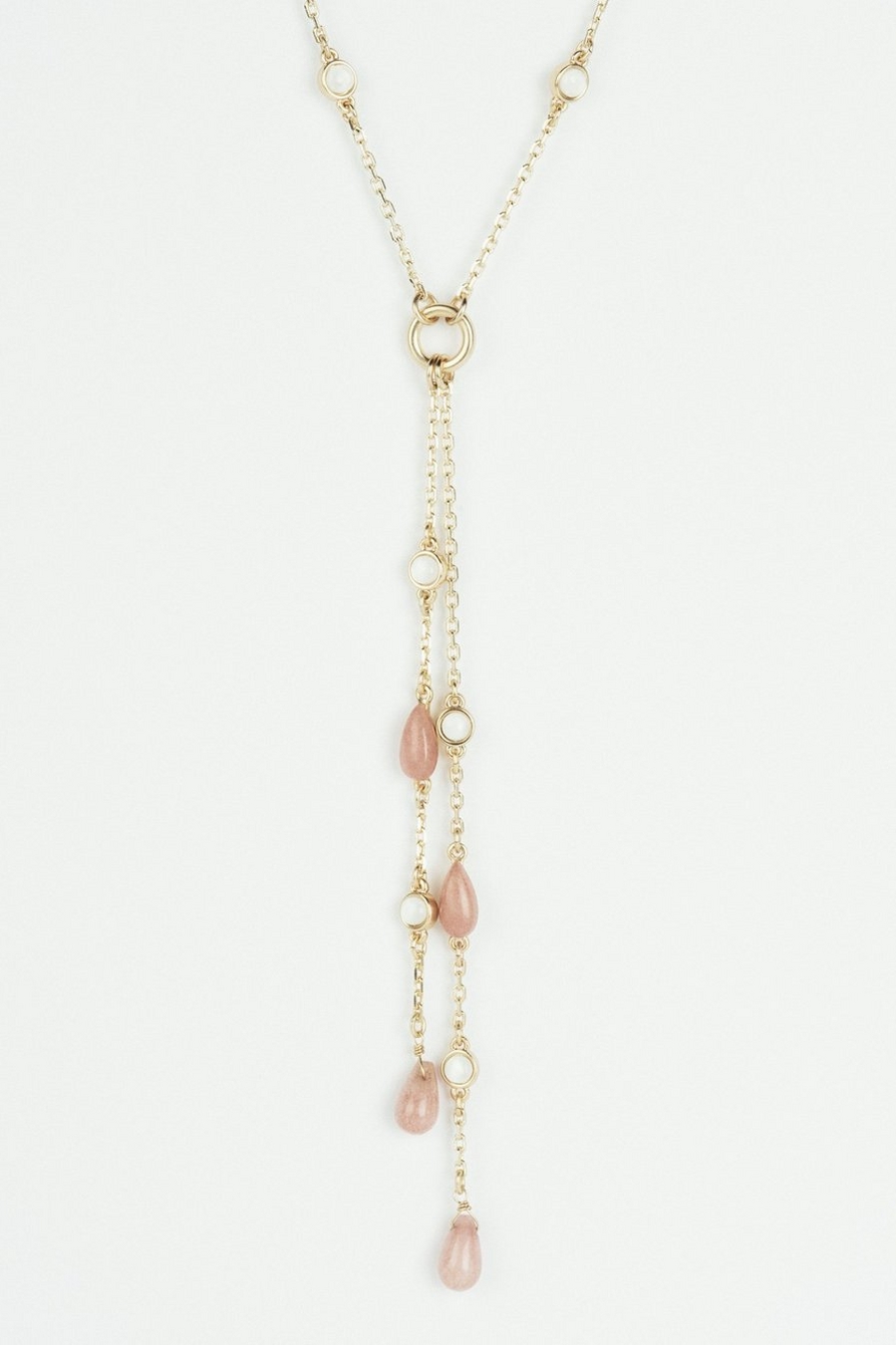 MULTI SET STONE CHAIN LARIAT NECKLACE | Lucky Brand