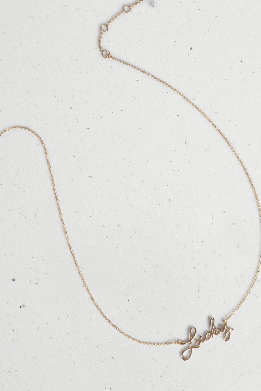 LUCKY NAME PLATE NECKLACE | Lucky Brand