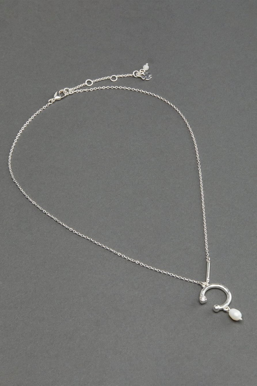 DELICATE SLICED CIRCLE PENDANT NECKLACE, image 1