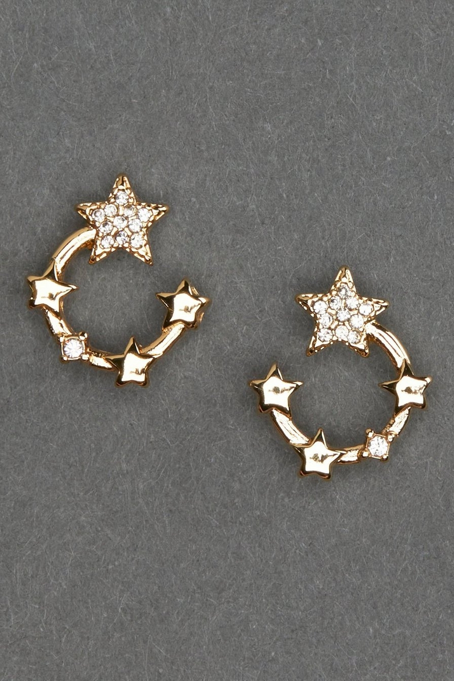 PAVE STAR STUD EARRING, image 1