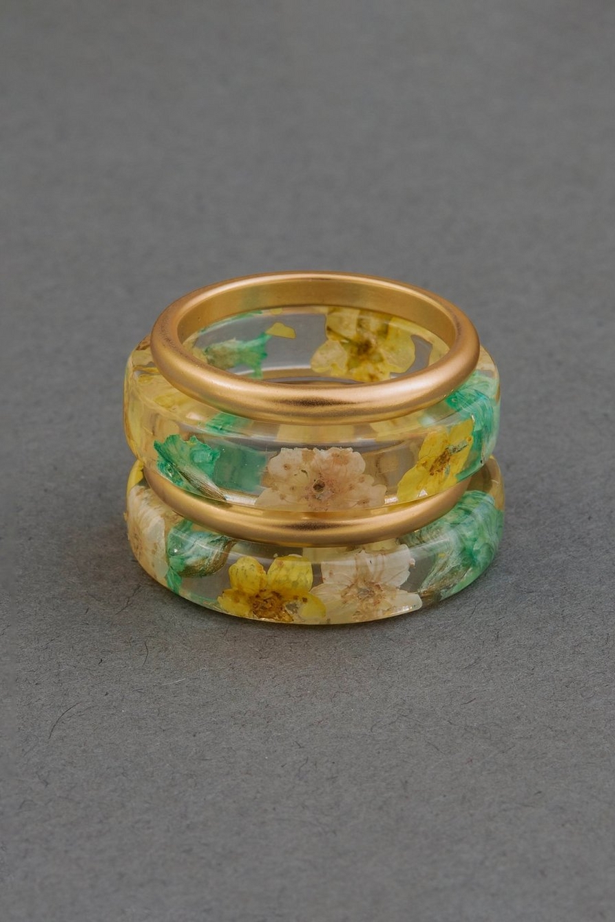 DRIED FLOWER RING STACK, image 1