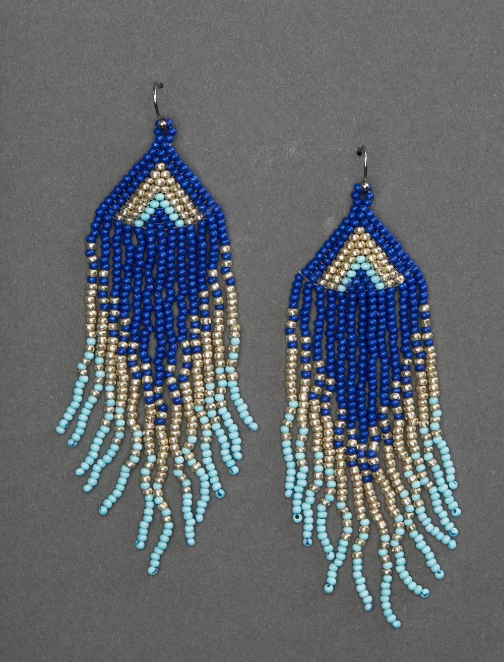 BEADED STATEMENT EARRING, image 1