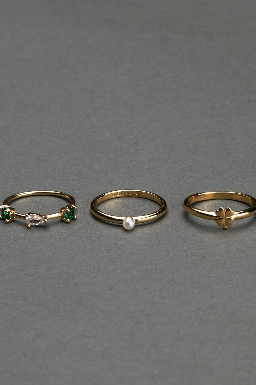 GOLD PLATED RING STACK, image 1