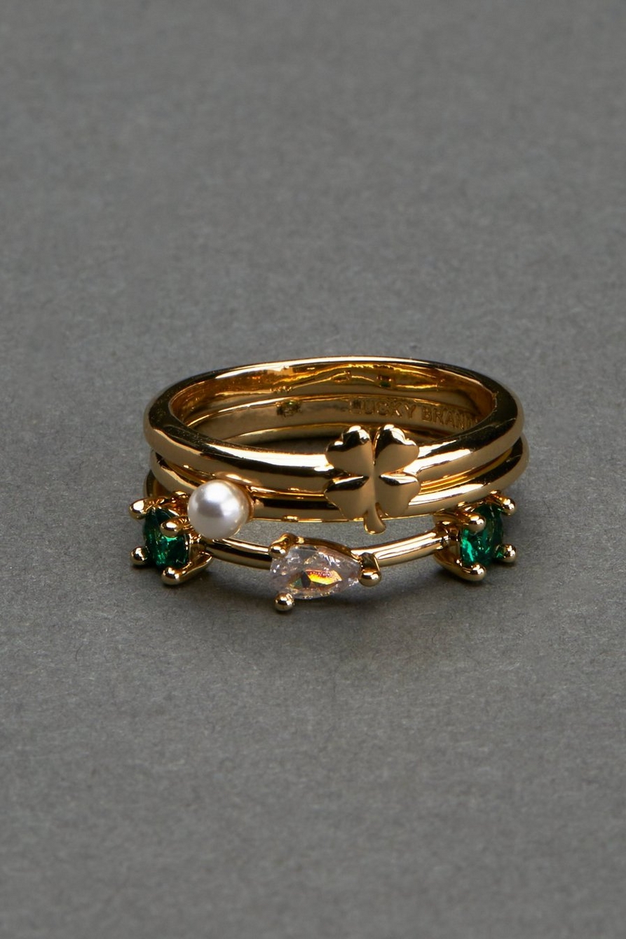 GOLD PLATED RING STACK, image 2