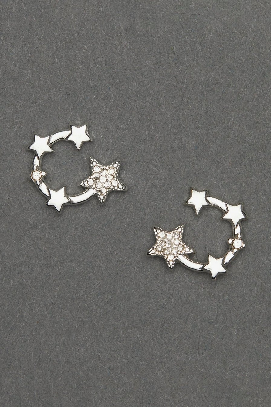 PAVE STAR STUD EARRING, image 1