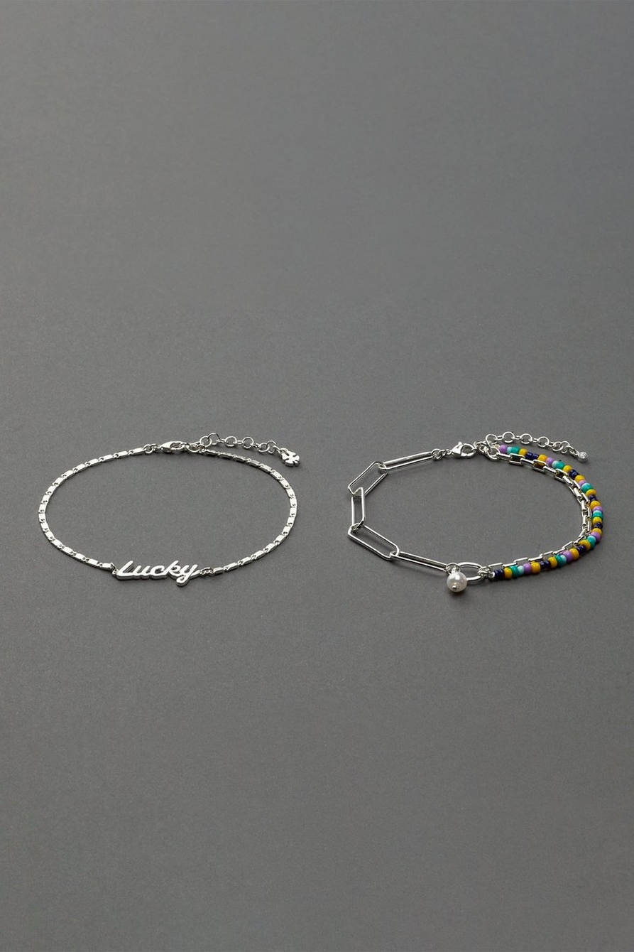 LUCKY BEADED ANKLET, image 1