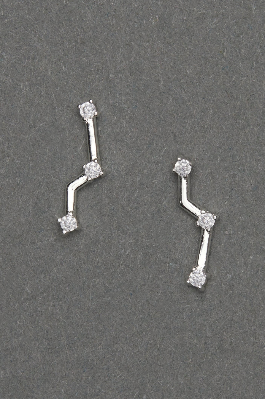 PAVE STERLING SILVER EAR CRAWLER, image 1
