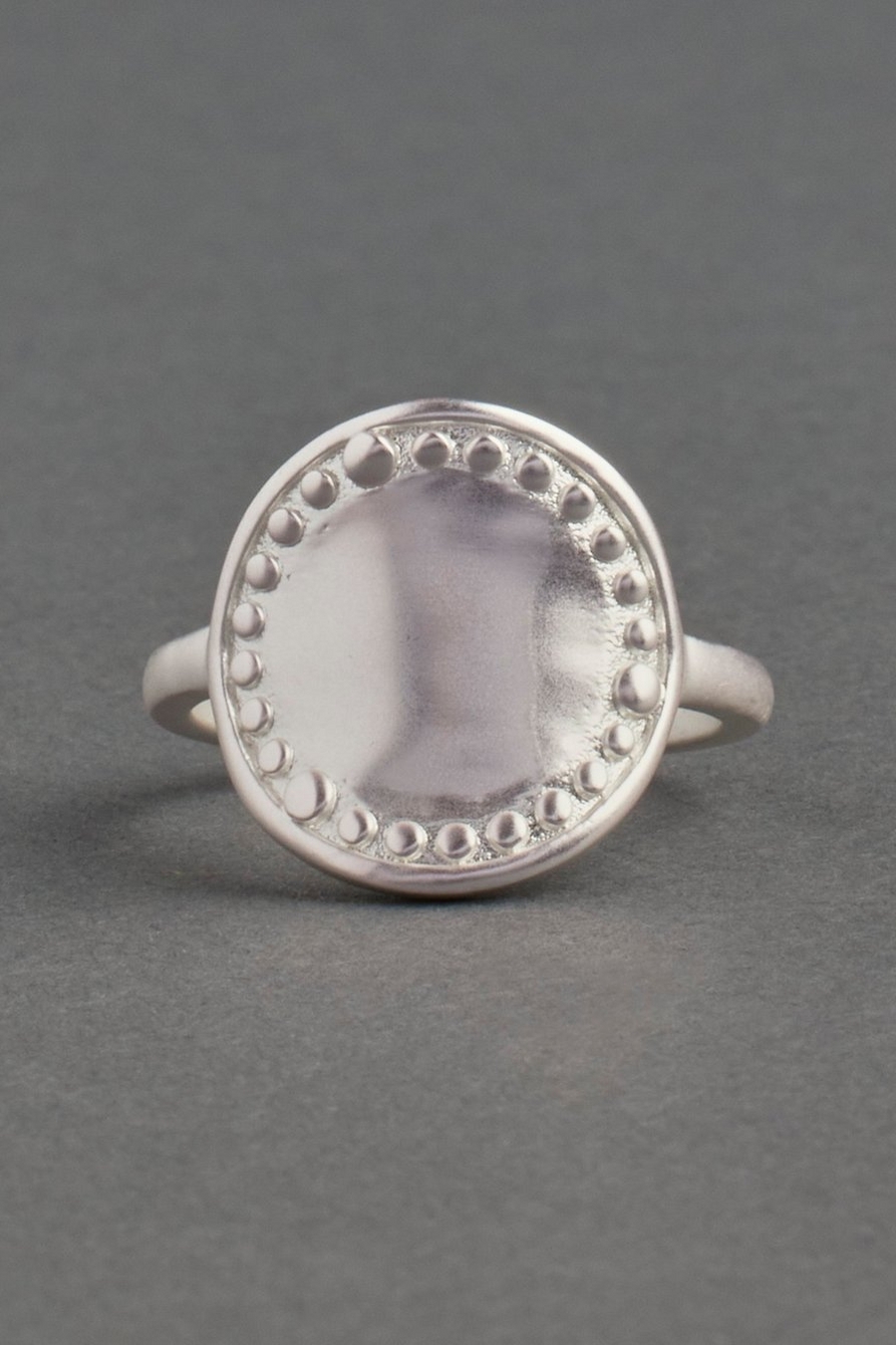 GRANULATED SIGNET RING, image 1