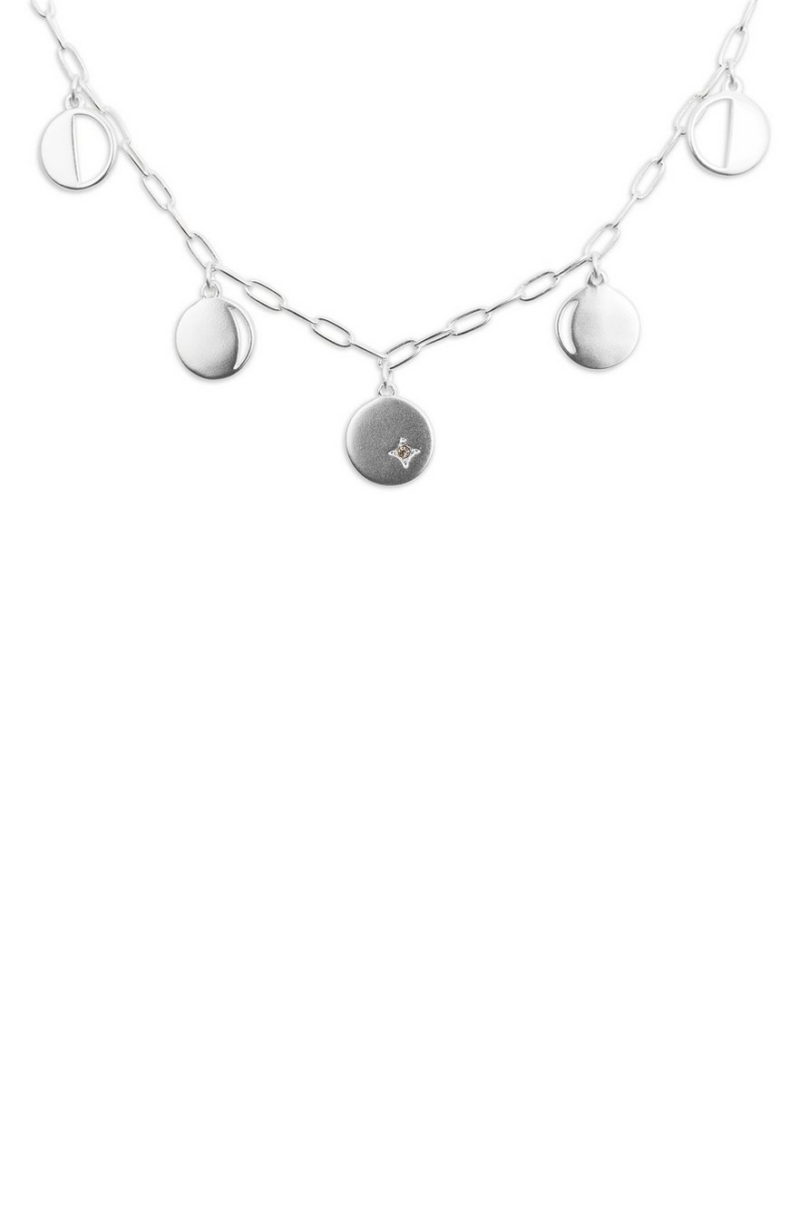 MOON PHASE CHARM COLLAR NECKLACE, image 2