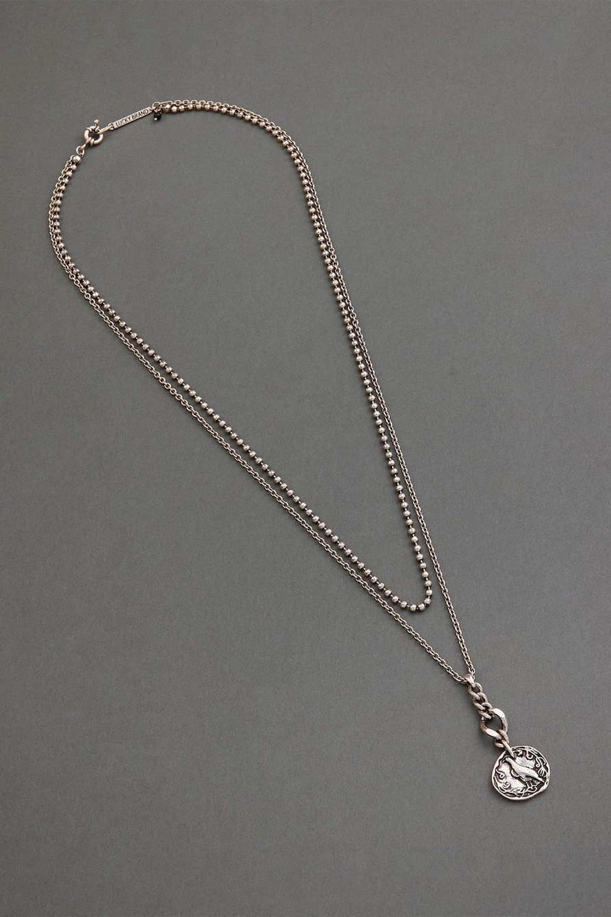 MENS COIN LAYER NECKLACE, image 1