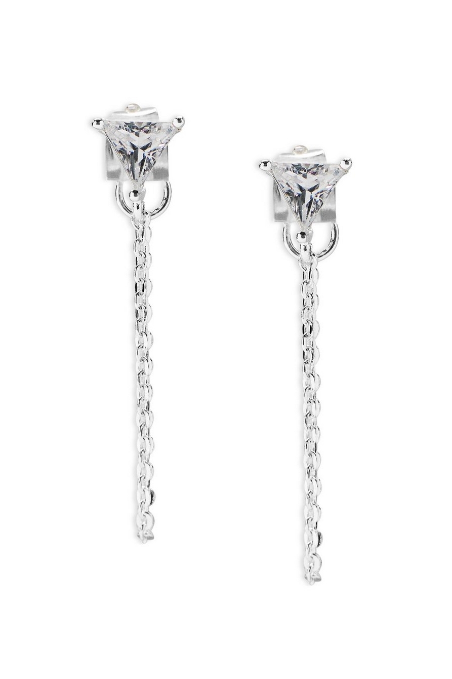 DELICATE CRYSTAL THREADER EARRING, image 2