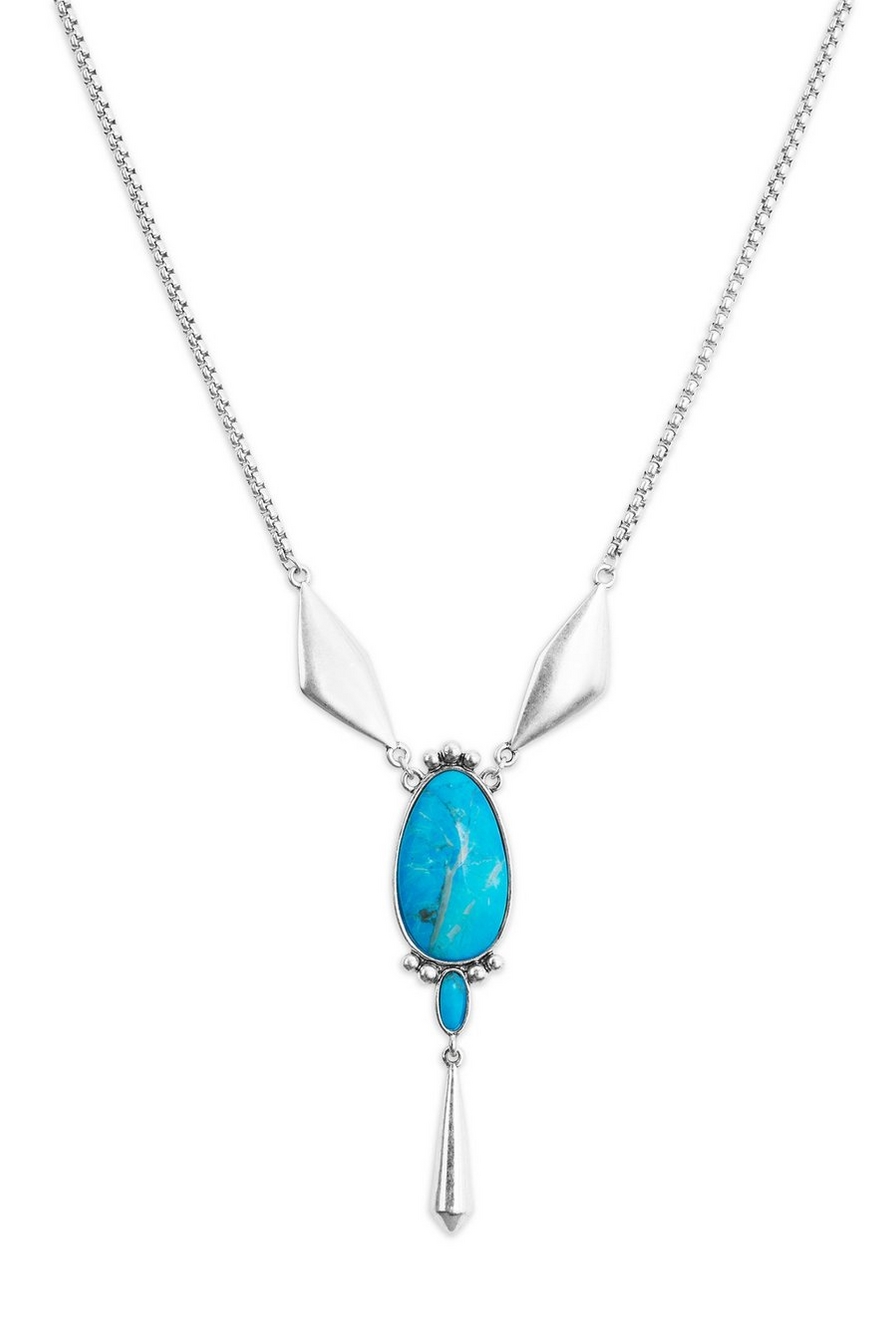 TURQUOISE DROP NECKLACE, image 2