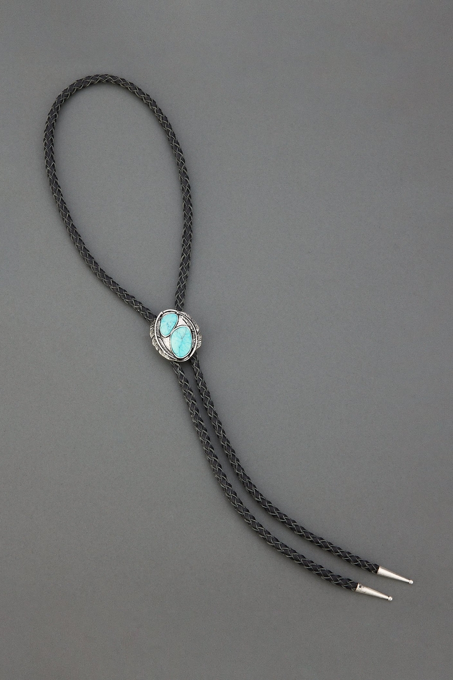 TURQUOISE BOLO TIE NECKLACE, image 1