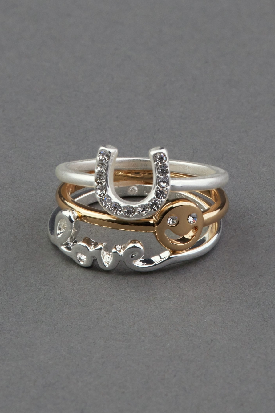 LUCKY CHARM RING STACK, image 1