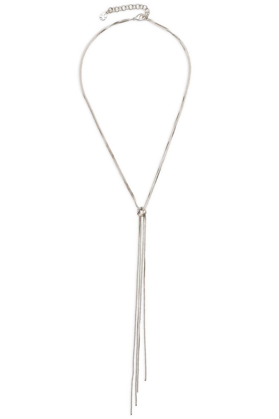 knotted lariat necklace, image 1