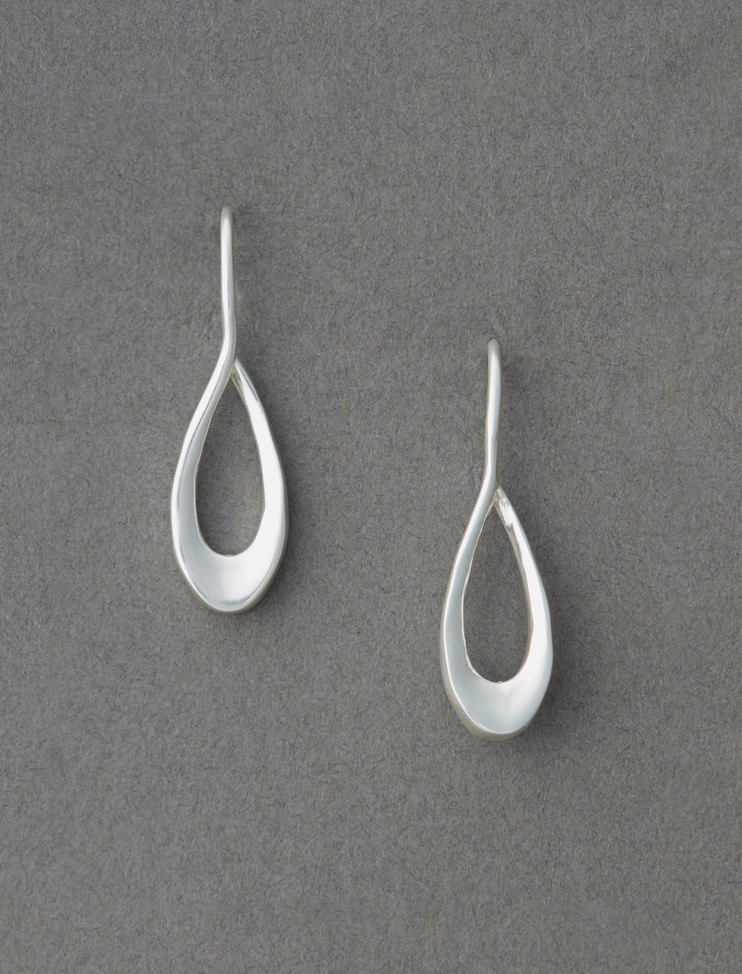 teardrop threader earring