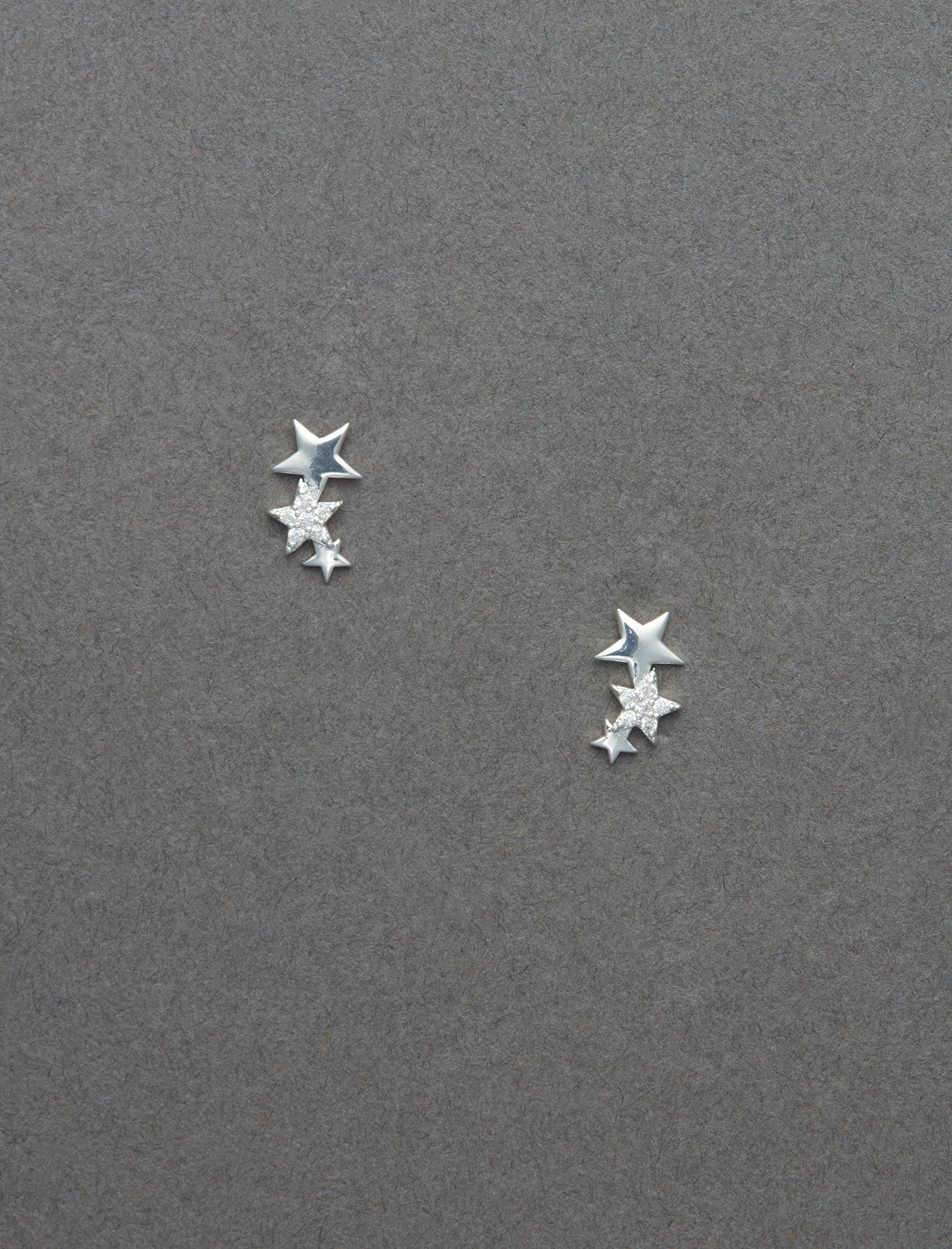 STERLING SILVER STAR STUDS