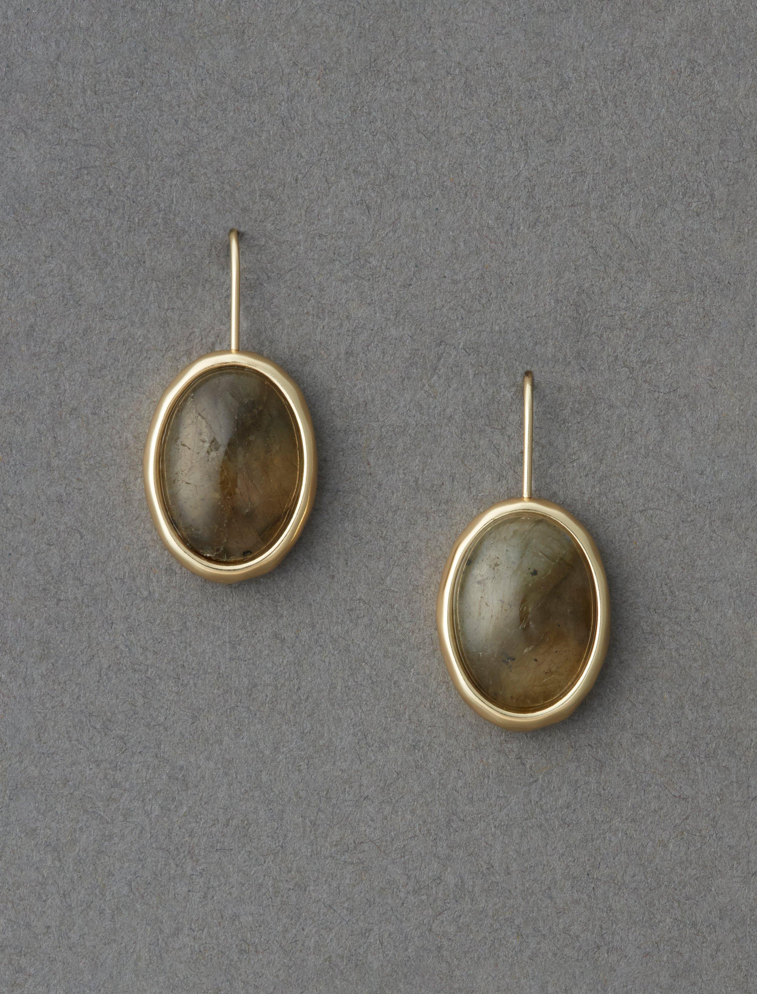 modern set stone earring