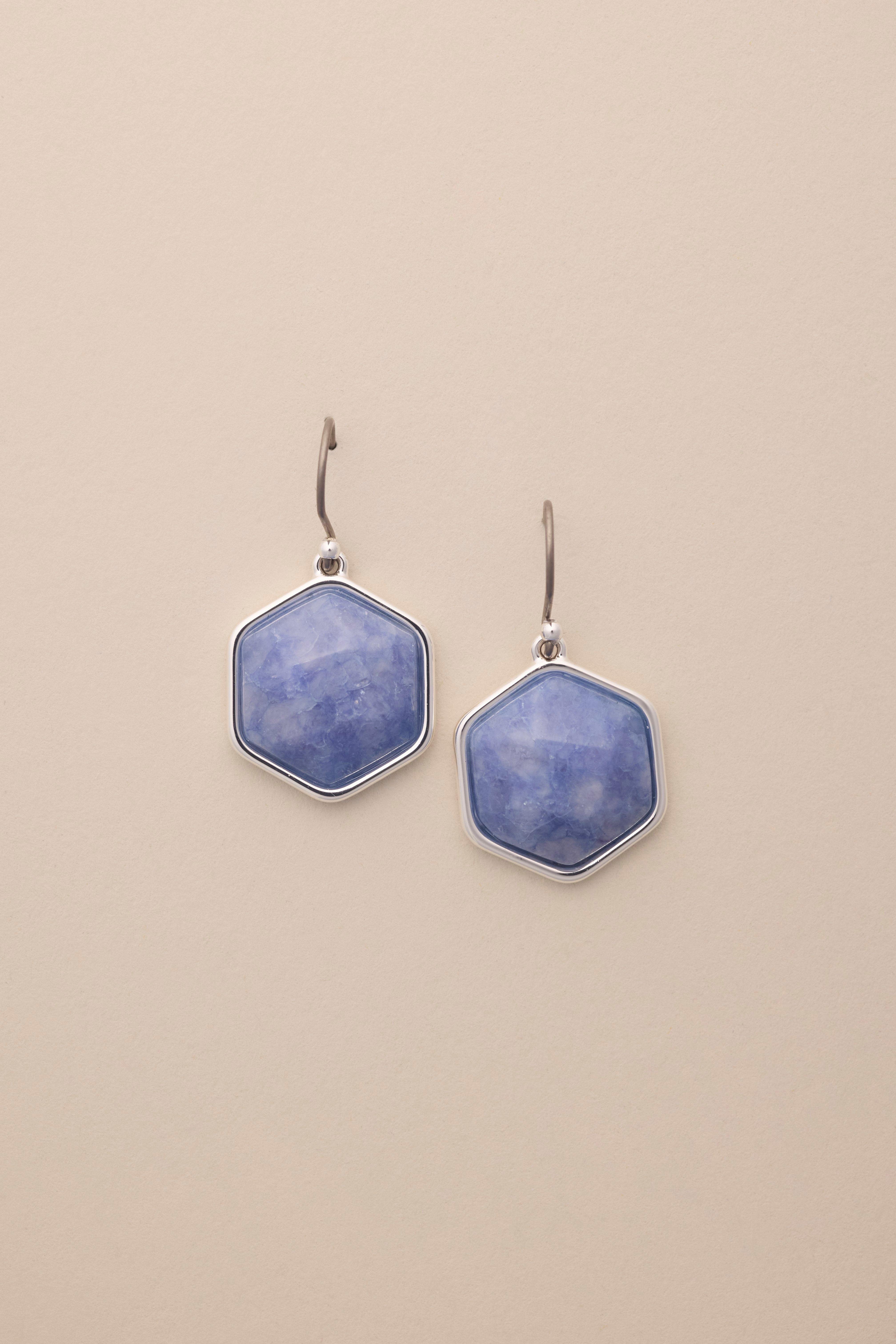 STONE DROP EARRING