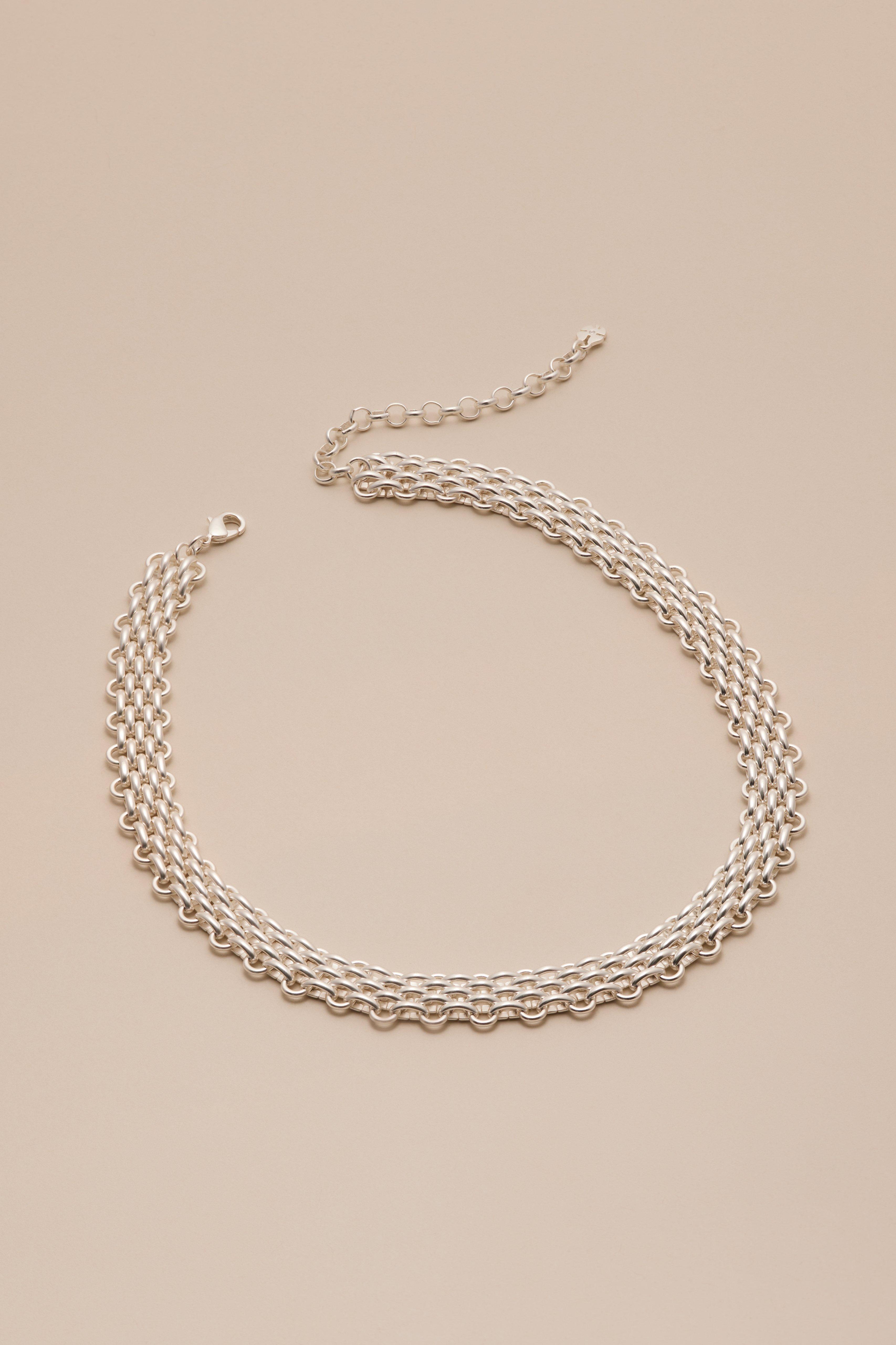 SILVER LINK NECKLACE