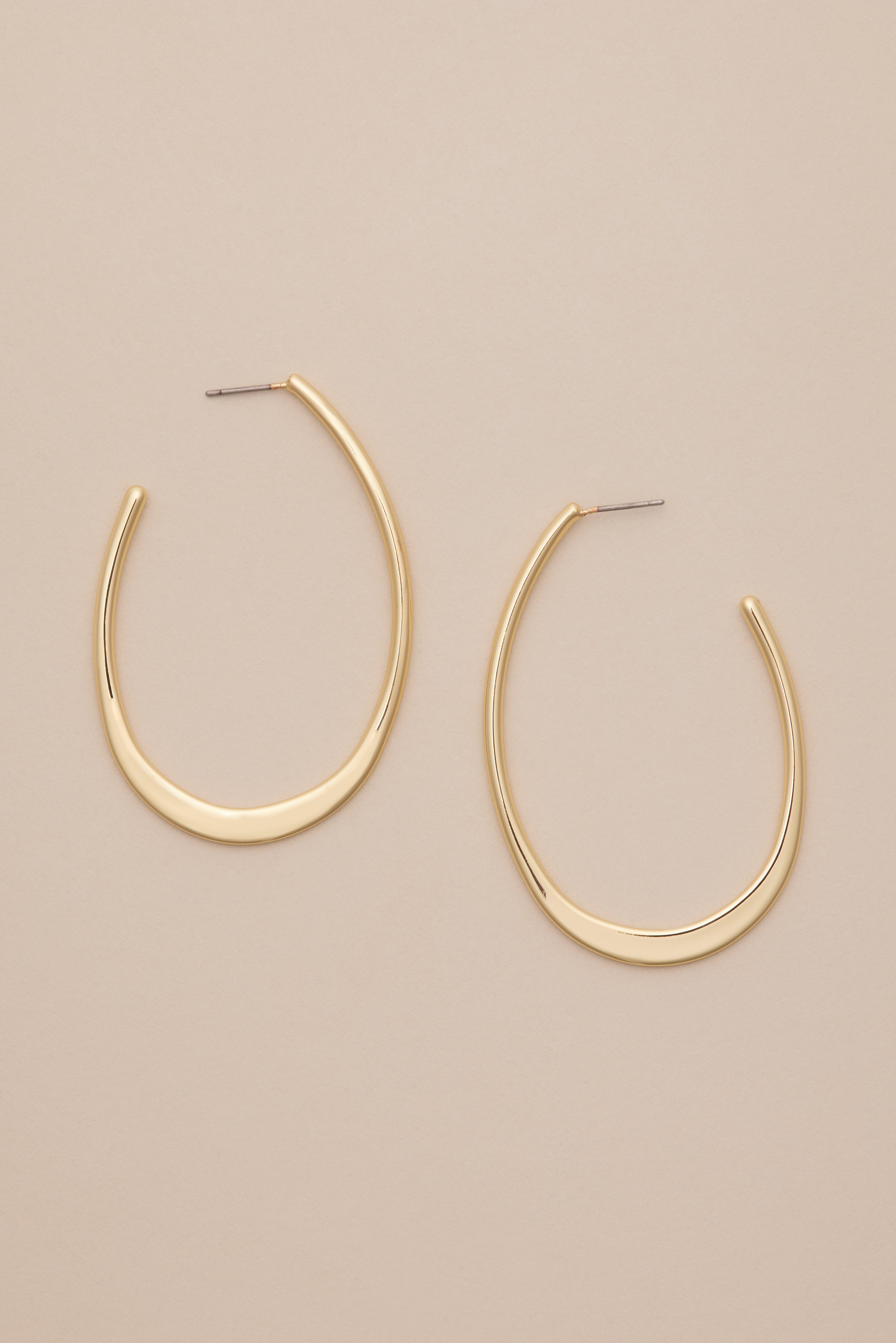 HALF HOOP EARRINGS