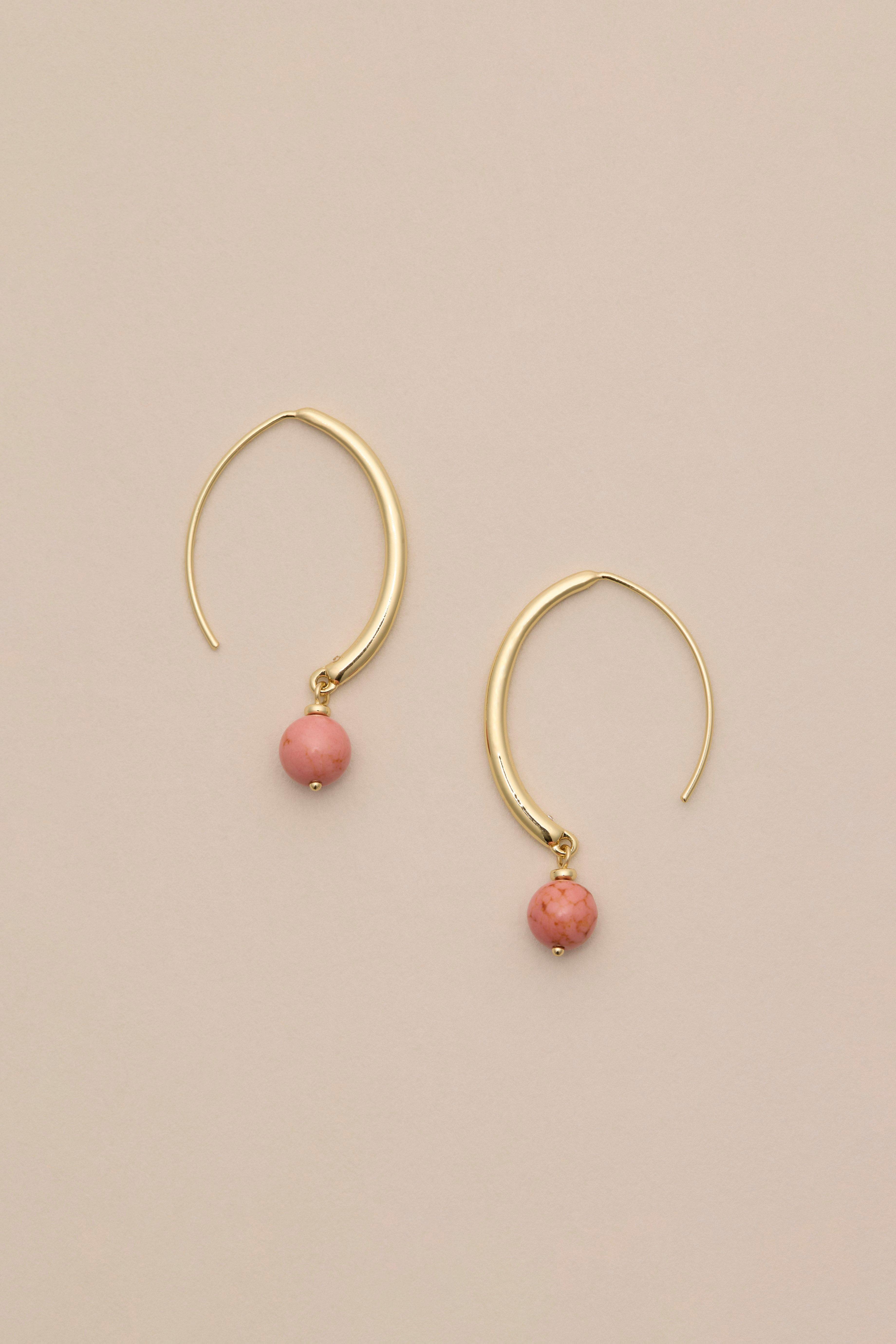 SWIRL BEADED EARRINGS