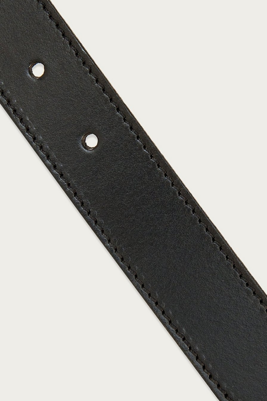LEATHER BELT WITH DOUBLE RING BUCKLE, image 2