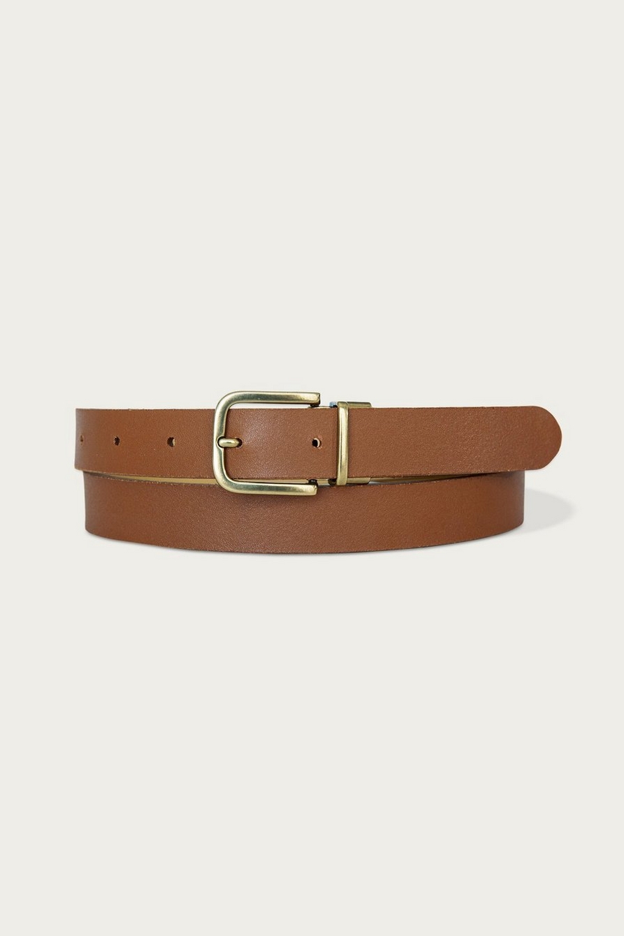 Smooth Leather Reversible Belt, image 1