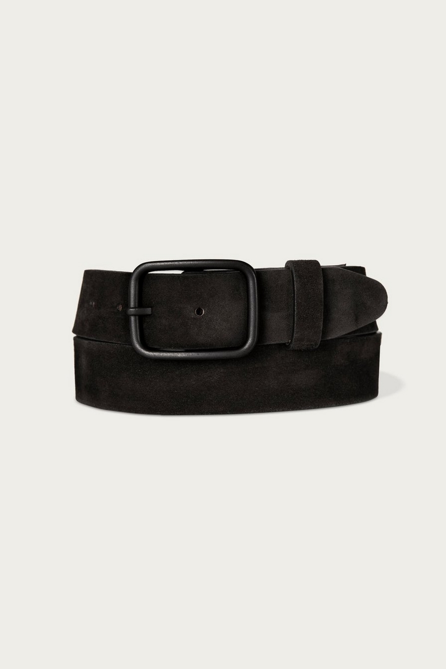 DISTRESSED SUEDE LEATHER BELT, image 1