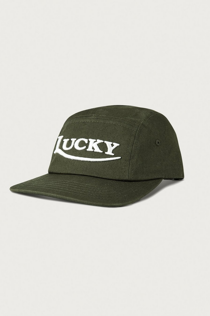 Lucky Emb. 5 Panel Hat, image 1