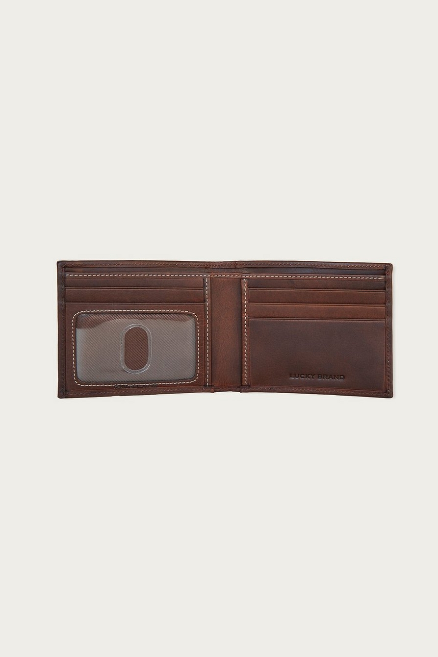 WESTERN EMBOSSED LEATHER BIFOLD WALLET, image 2