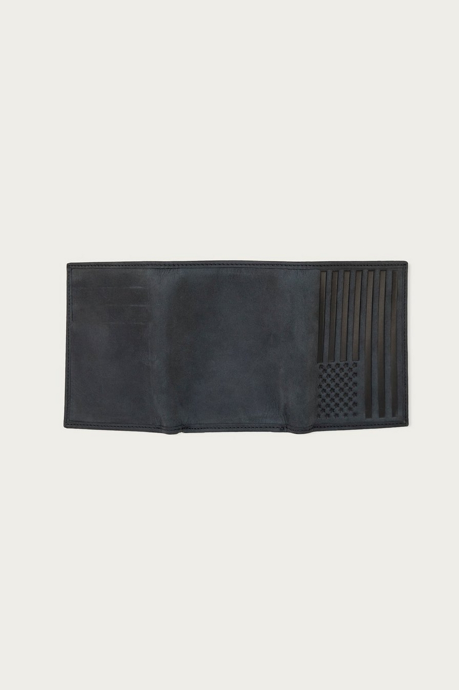 FLAG EMBOSSED LEATHER TRIFOLD WALLET, image 4