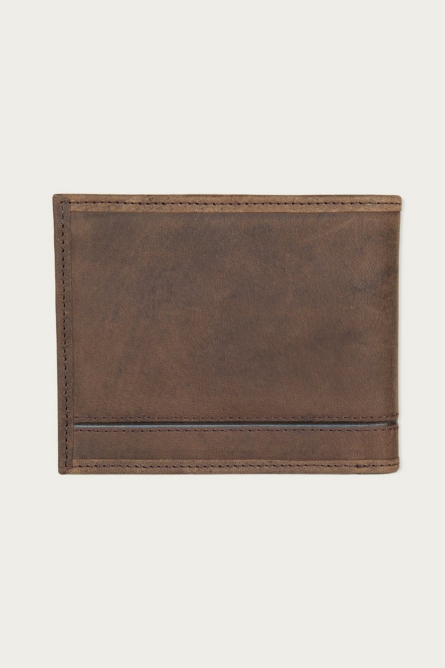 GROOVED LEATHER BIFOLD WALLET, image 2