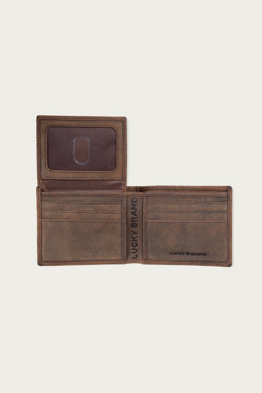 GROOVED LEATHER BIFOLD WALLET, image 4