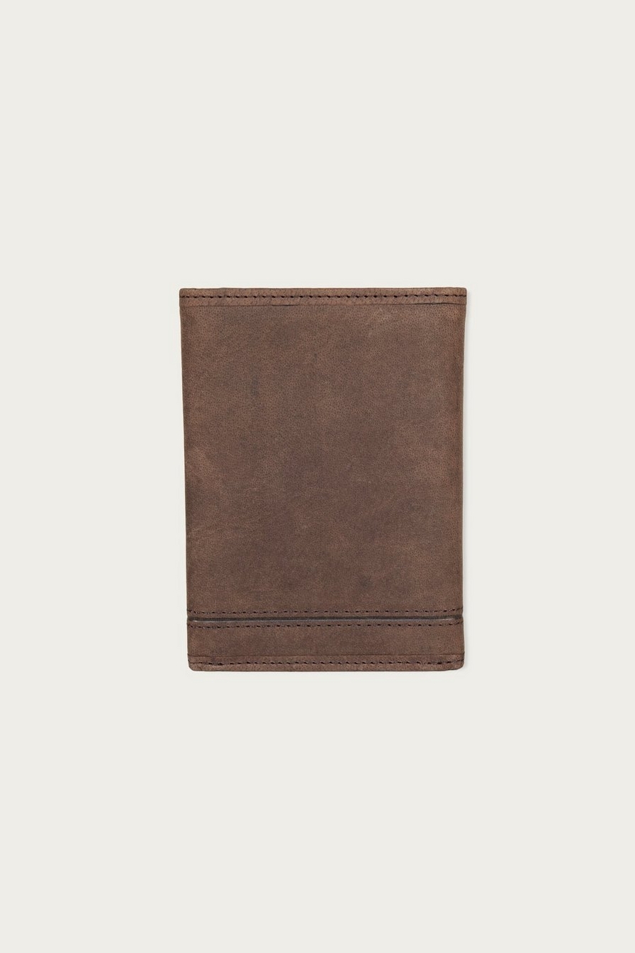 GROOVED LEATHER TRIFOLD WALLET, image 2