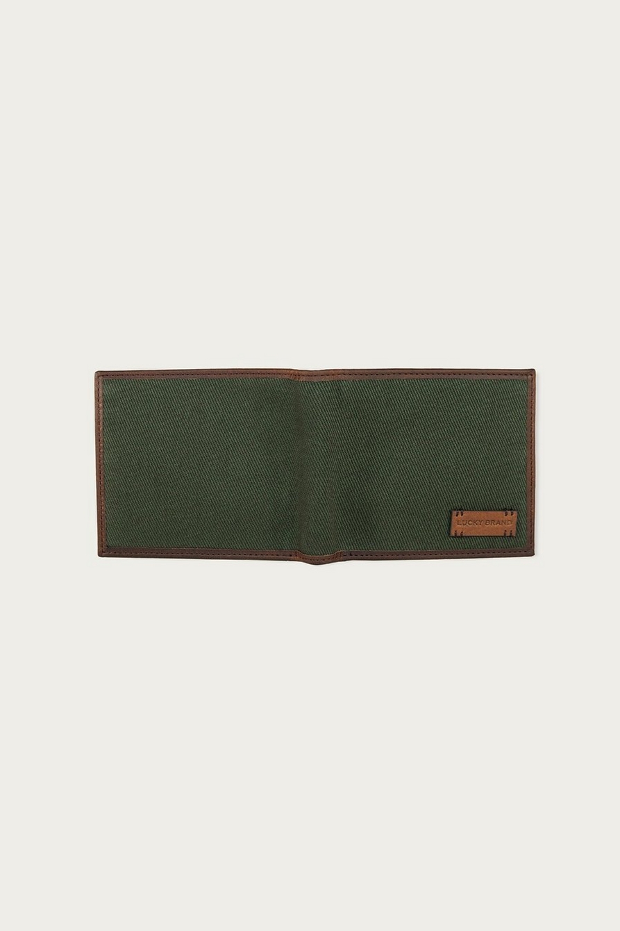CANVAS WITH LEATHER TRIM BIFOLD WALLET, image 4