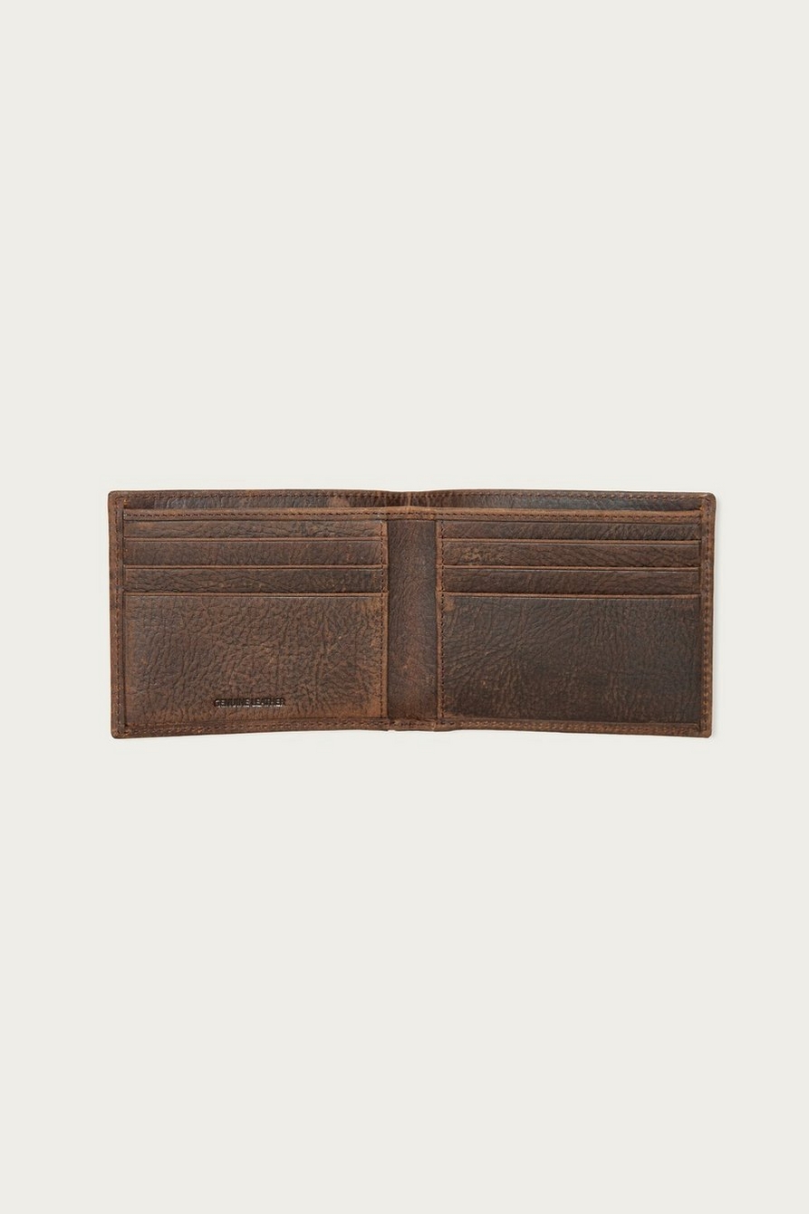 Double Stitched Leather Bifold Wallet, image 3