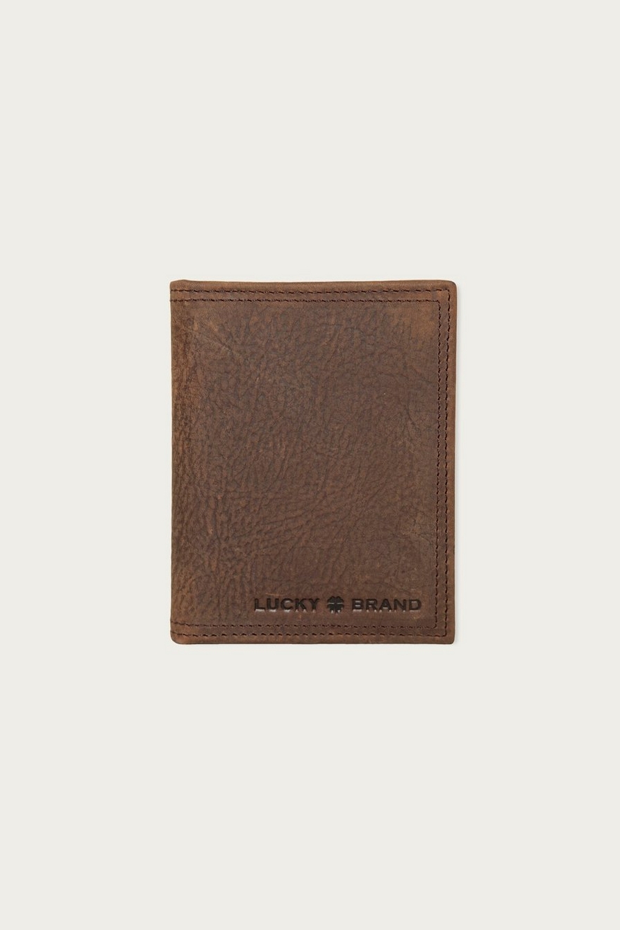Double Stitched Leather L-Fold Wallet, image 1