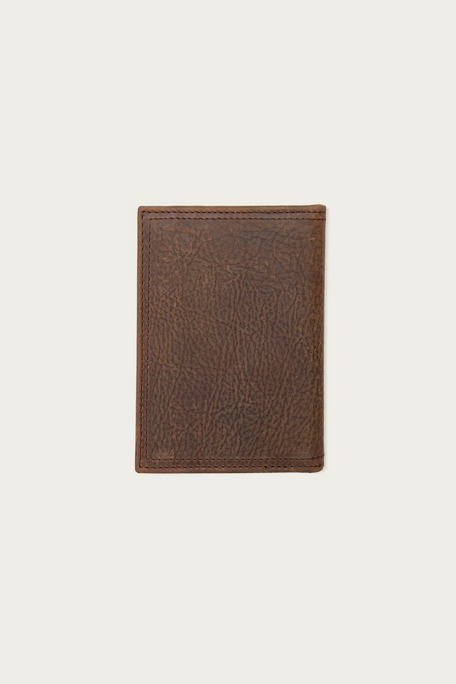 Double Stitched Leather L-Fold Wallet, image 2