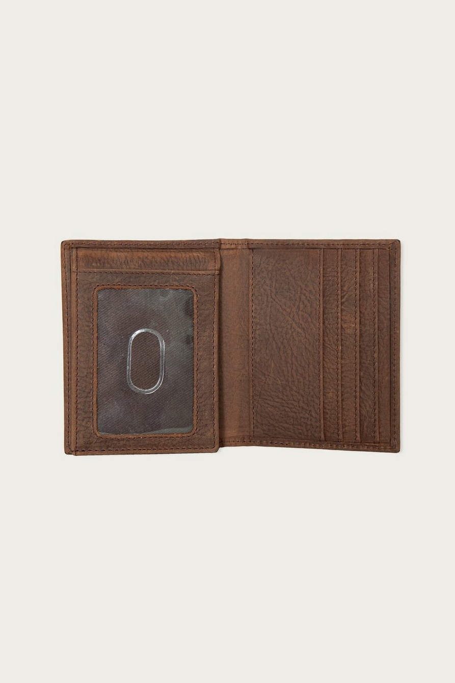 Double Stitched Leather L-Fold Wallet, image 3