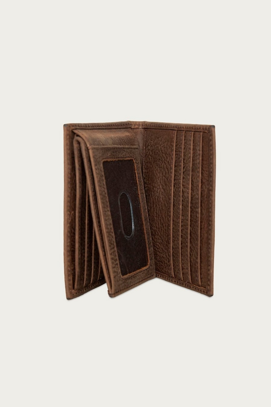 Double Stitched Leather L-Fold Wallet, image 6