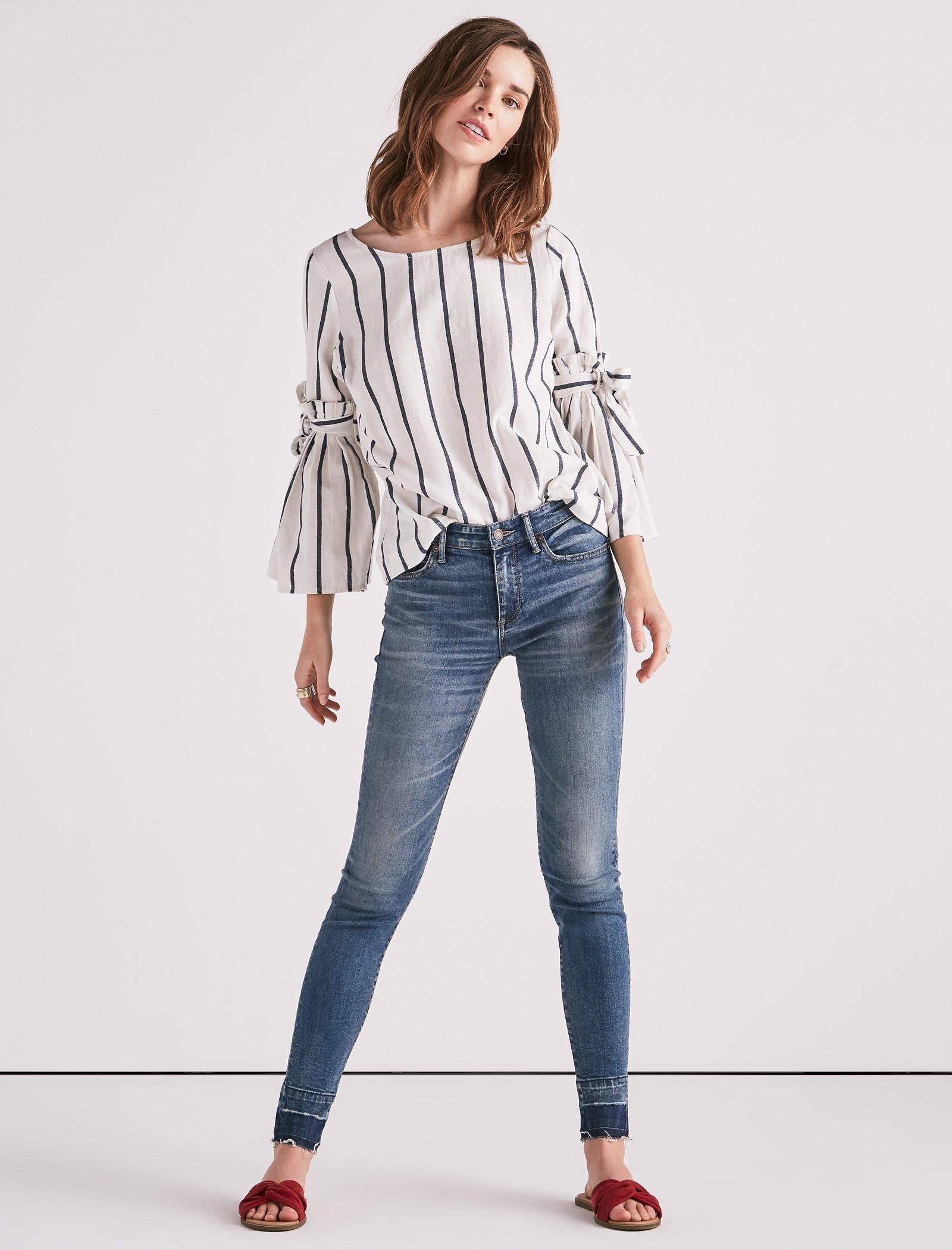 STRIPE BELL SLEEVE TOP | Lucky Brand