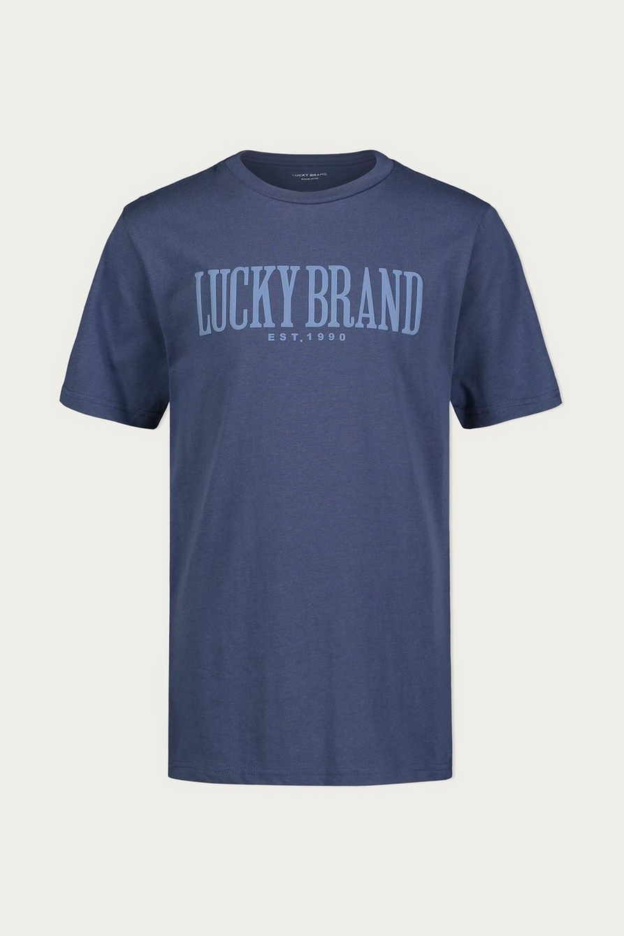 Lucky Brand Boys Lucky Logo Ss T-Shirt - Boy's Childrens Kids
