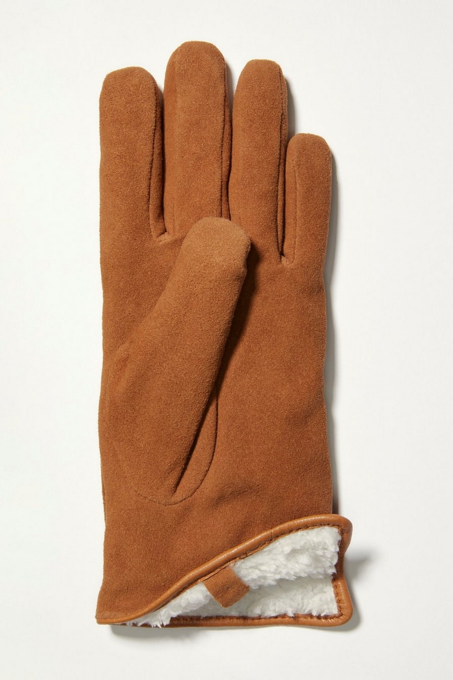 TAN SUEDE LEATHER GLOVES, image 2