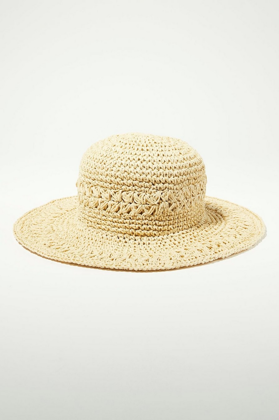 WOVEN DETAIL STRAW HAT, image 1